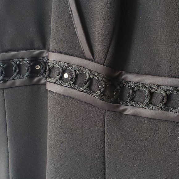 Long, Halter Black Cocktail Dress - Picture 4 of 15